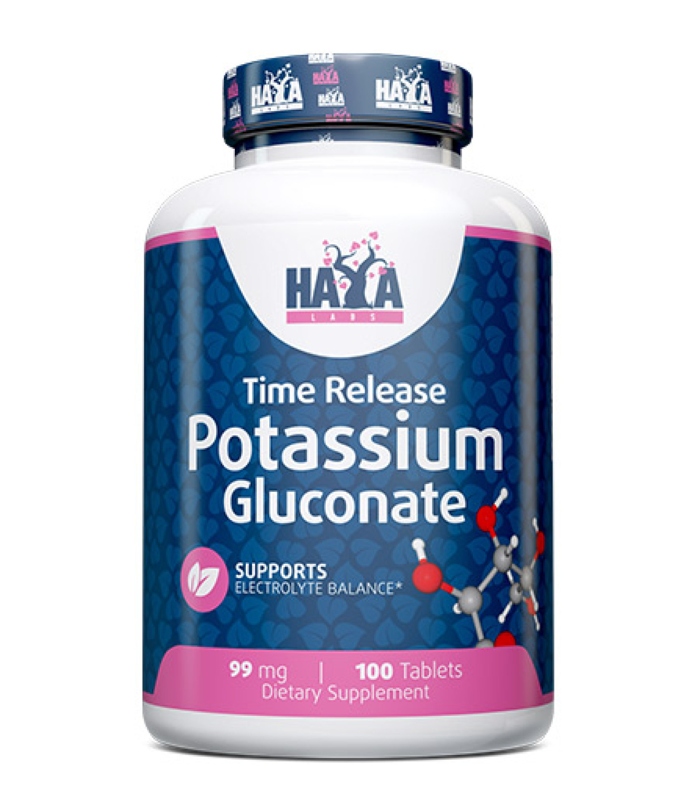 HAYA LABS Potassium Gluconate 99 mg / 100 Tabs HAYA LABS Potassium Gluconate 99 mg / 100 Tabs